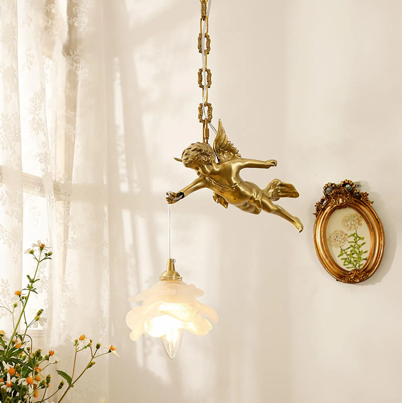 Vintage Angel Pendant Light