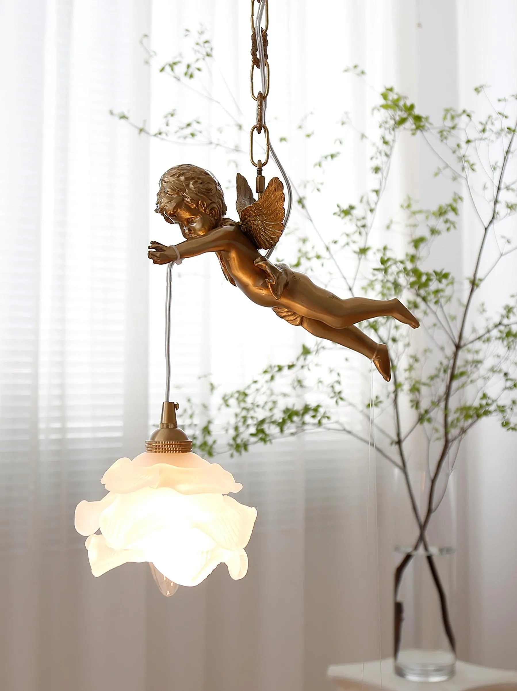 Vintage Angel Pendant Light