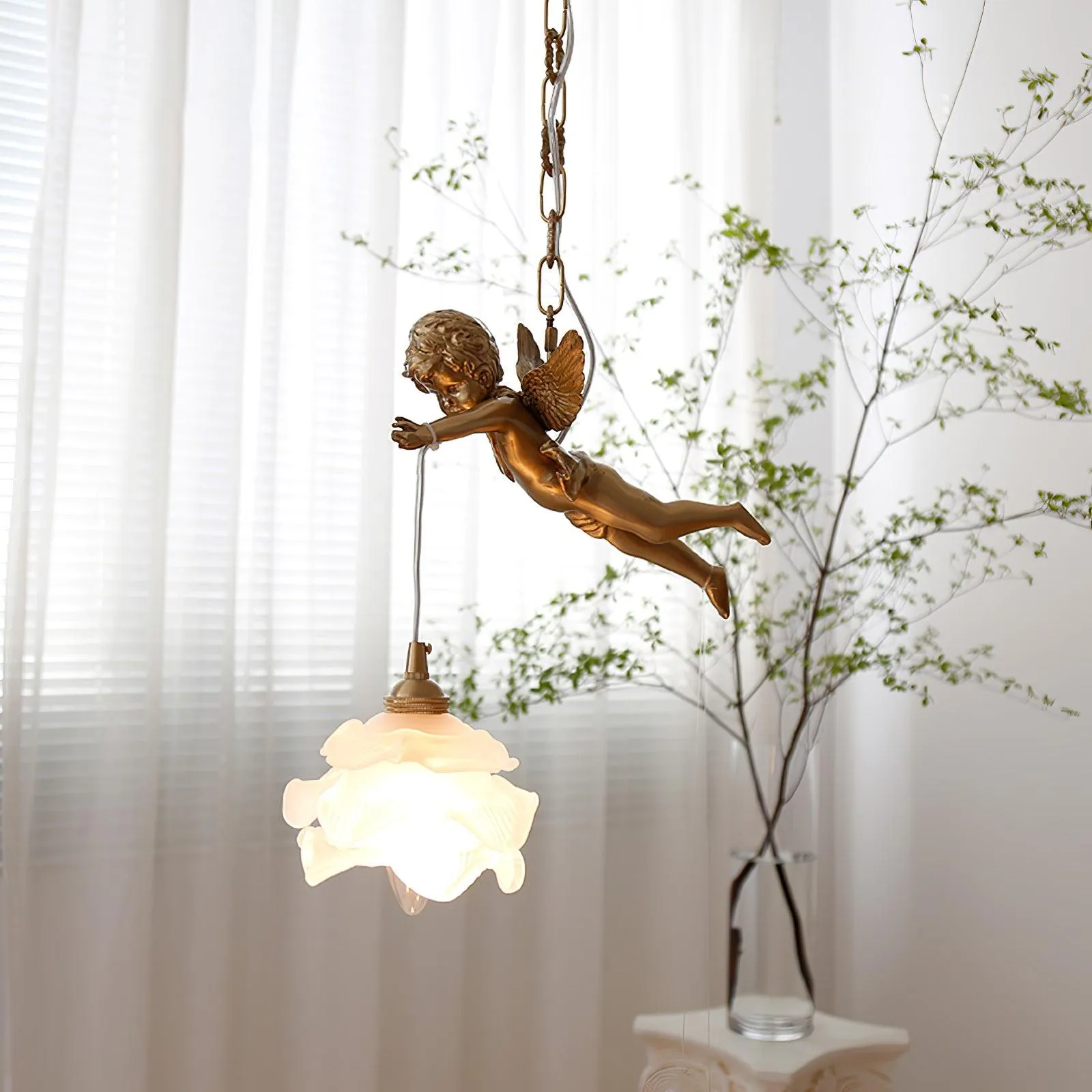 Vintage Angel Pendant Light