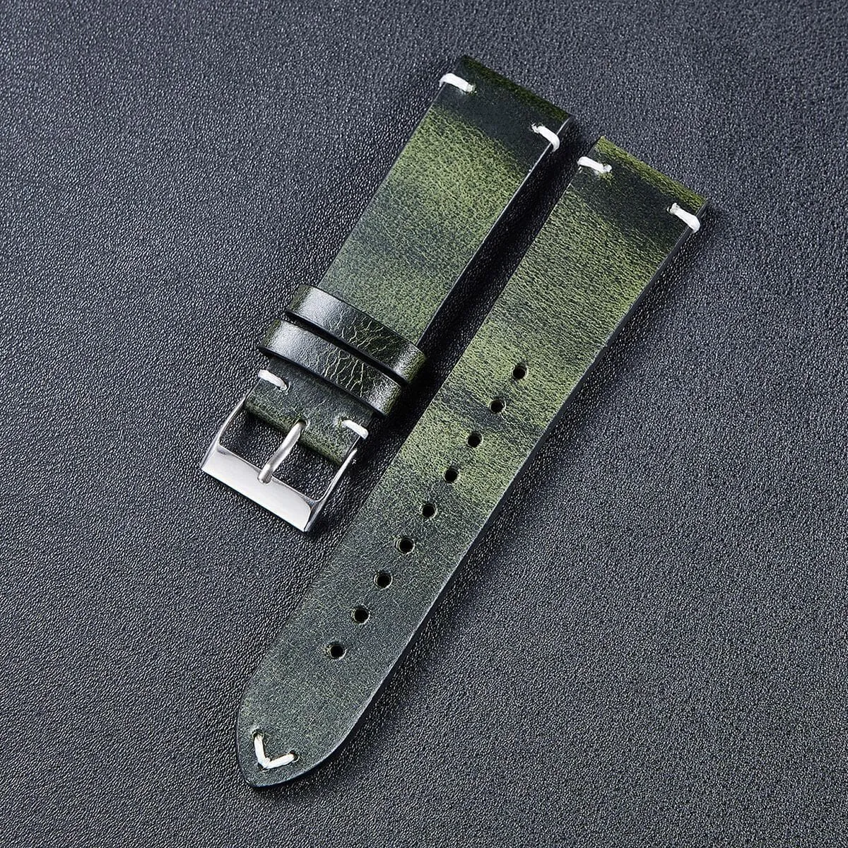 Vintage Oiled Leather Watch Straps Compatible with the Lacoste 22mm Range