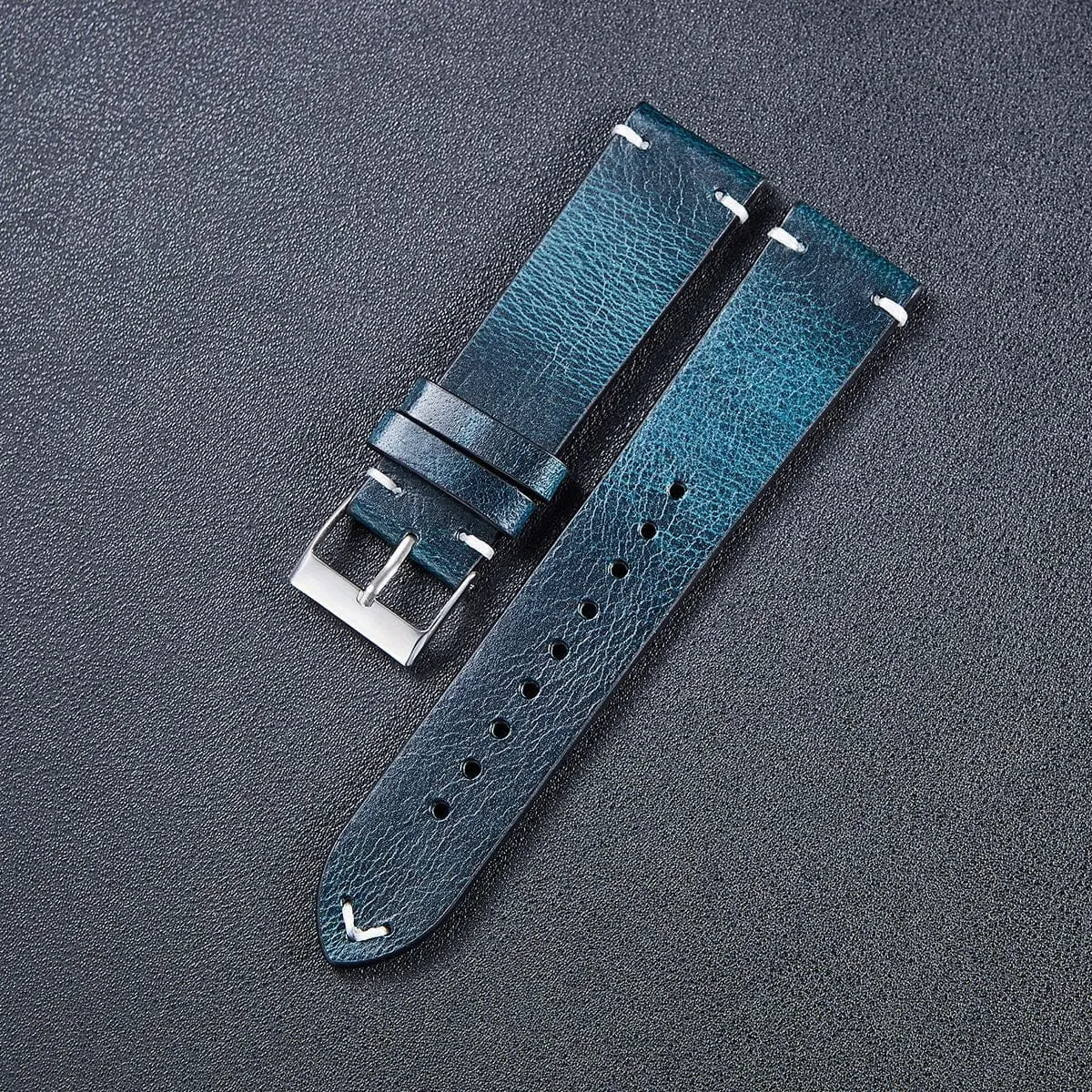 Vintage Oiled Leather Watch Straps Compatible with the Lacoste 22mm Range