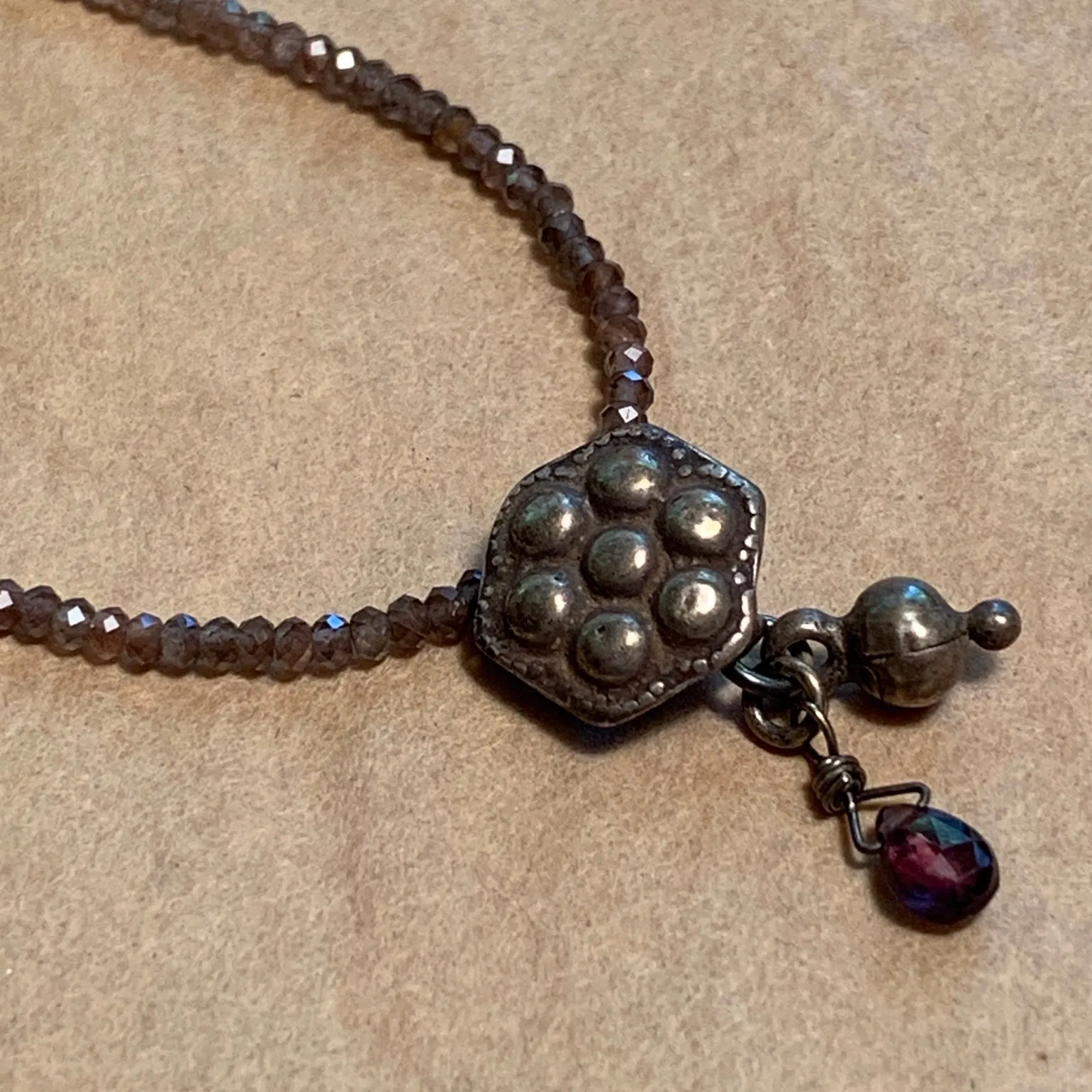 Vintage Silver & Sapphire Necklace