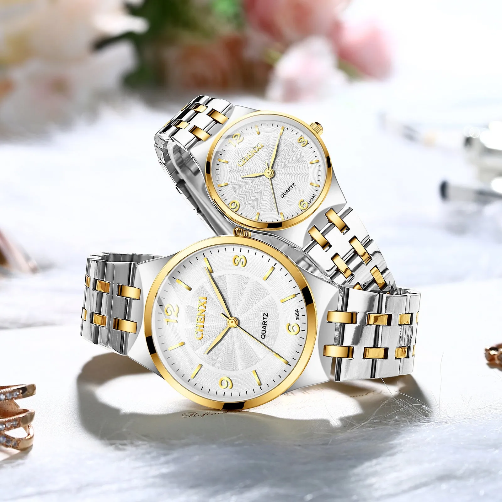 Watch Girls and Boys Couple's Women's Simple Fashion New Ultra-Thin Waterproof Quartz Watch