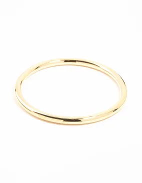 Waterproof Gold Plated Stainless Steel Basic Bangle