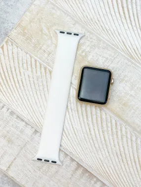 White Solo Loop Watch Band - Small