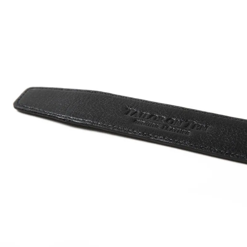 Wide Classic Black Belt Strap