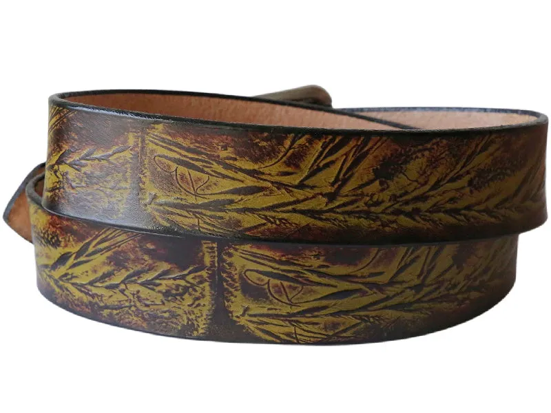 Wild Grass Leather Belt