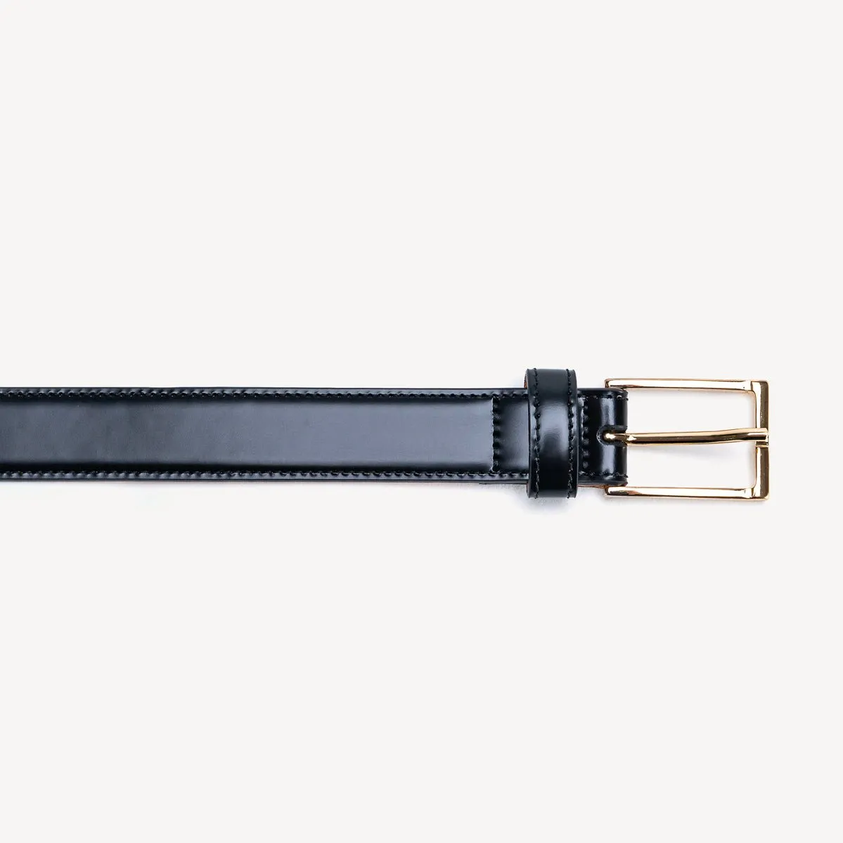 Women's Belt with Square Buckle - Black