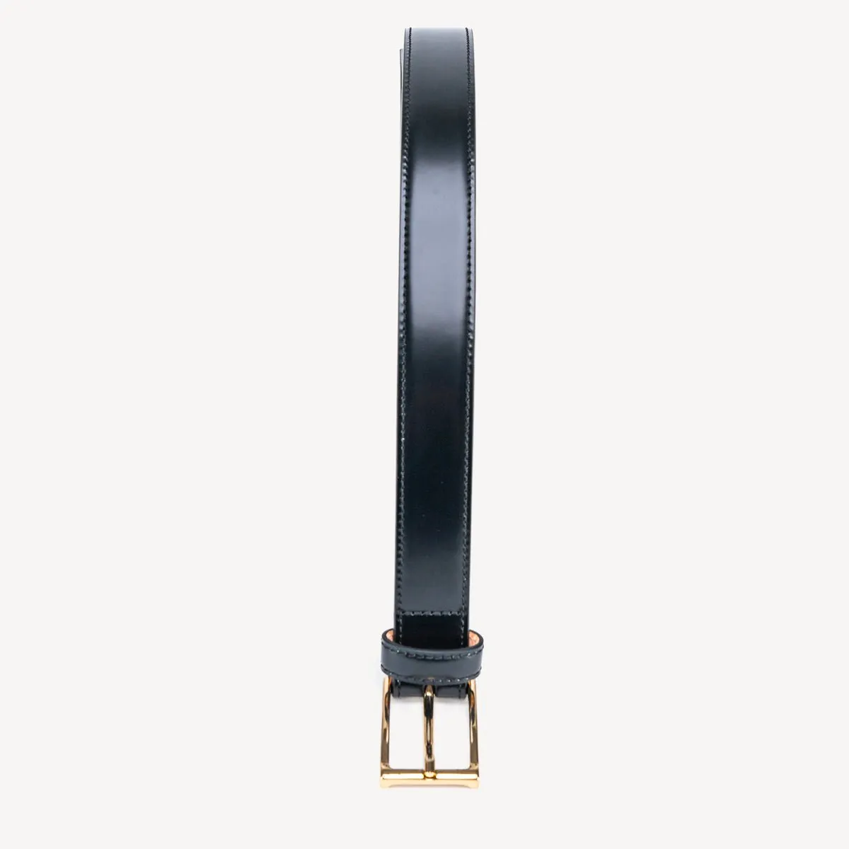 Women's Belt with Square Buckle - Black