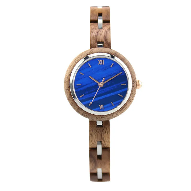 Women's Noble Thin Strap Wooden Watch