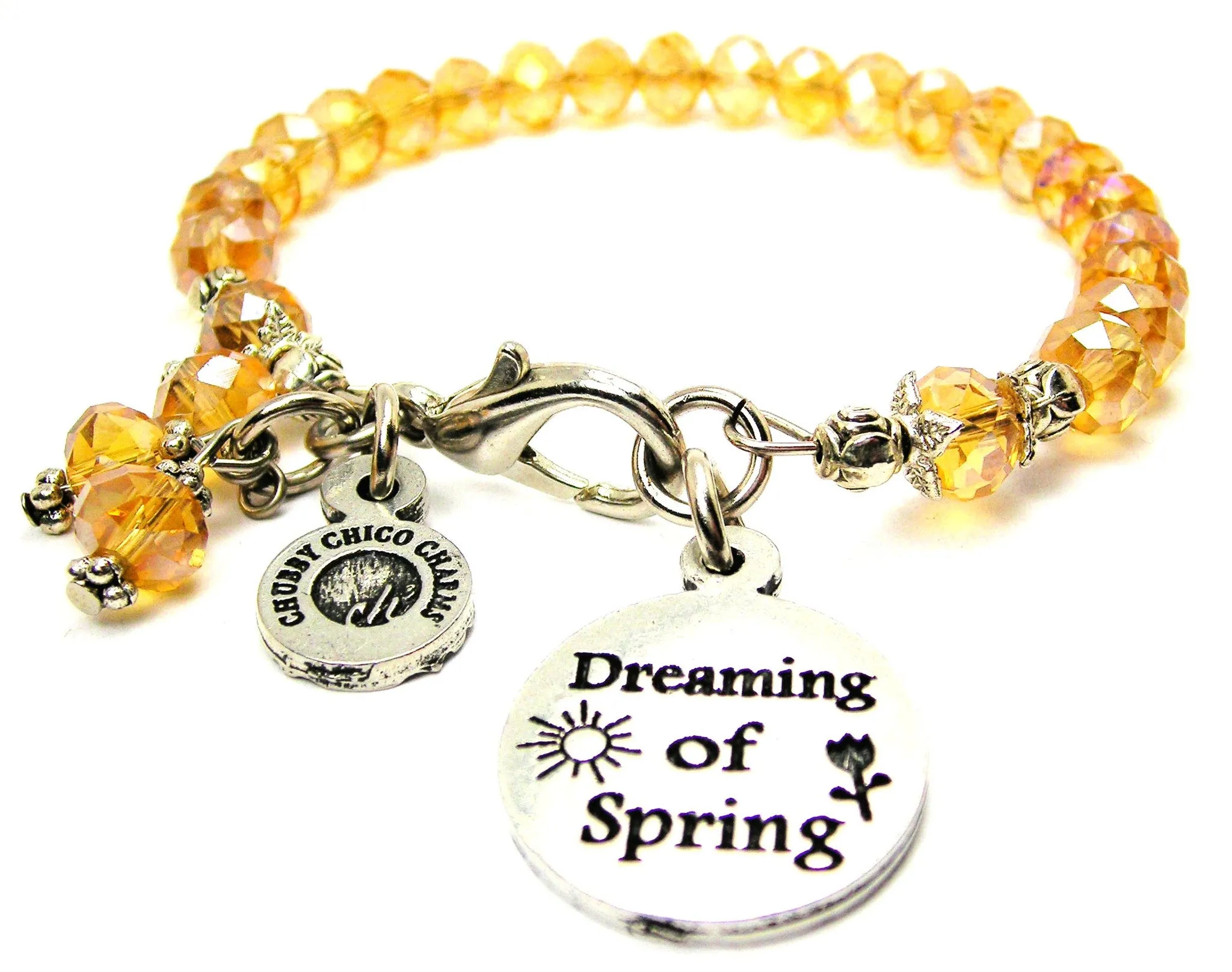 You Are My Sunshine Dreaming Of Spring Lady Bug Dragonfly Expandable Bangle Bracelet Set