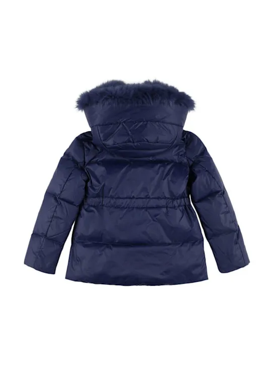 Yves Salomon Enfant   Hooded poly down jacket 