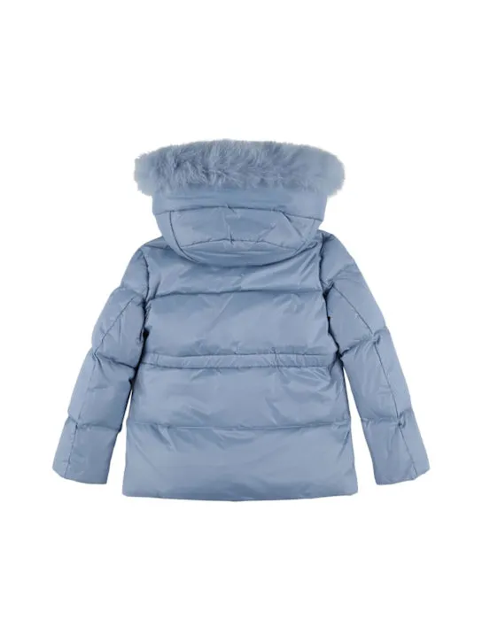 Yves Salomon Enfant   Hooded poly down jacket 